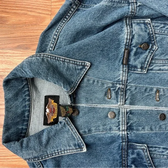 Harley-Davidson Blue Denim Jacket - Picture 6 of 8